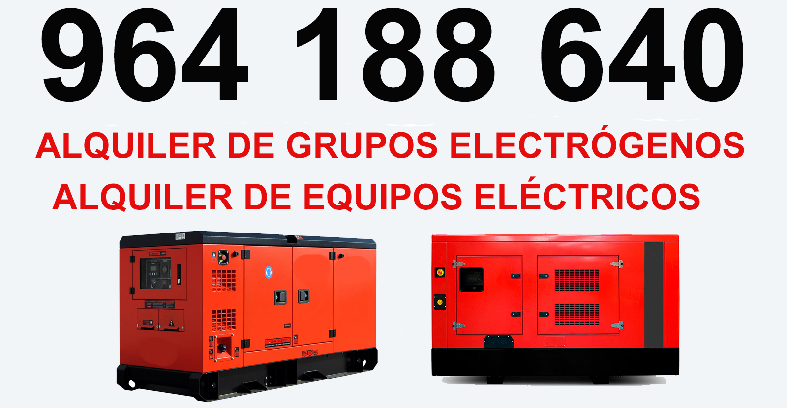 Equipo generador suministro temporal Este