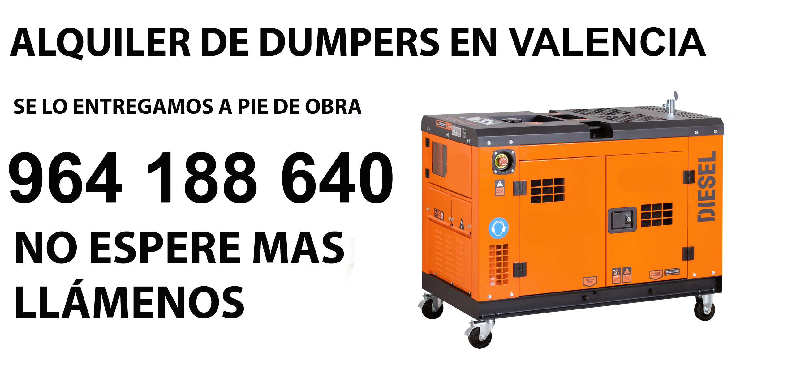 Alquiler suministro el&eacute;ctrico Este